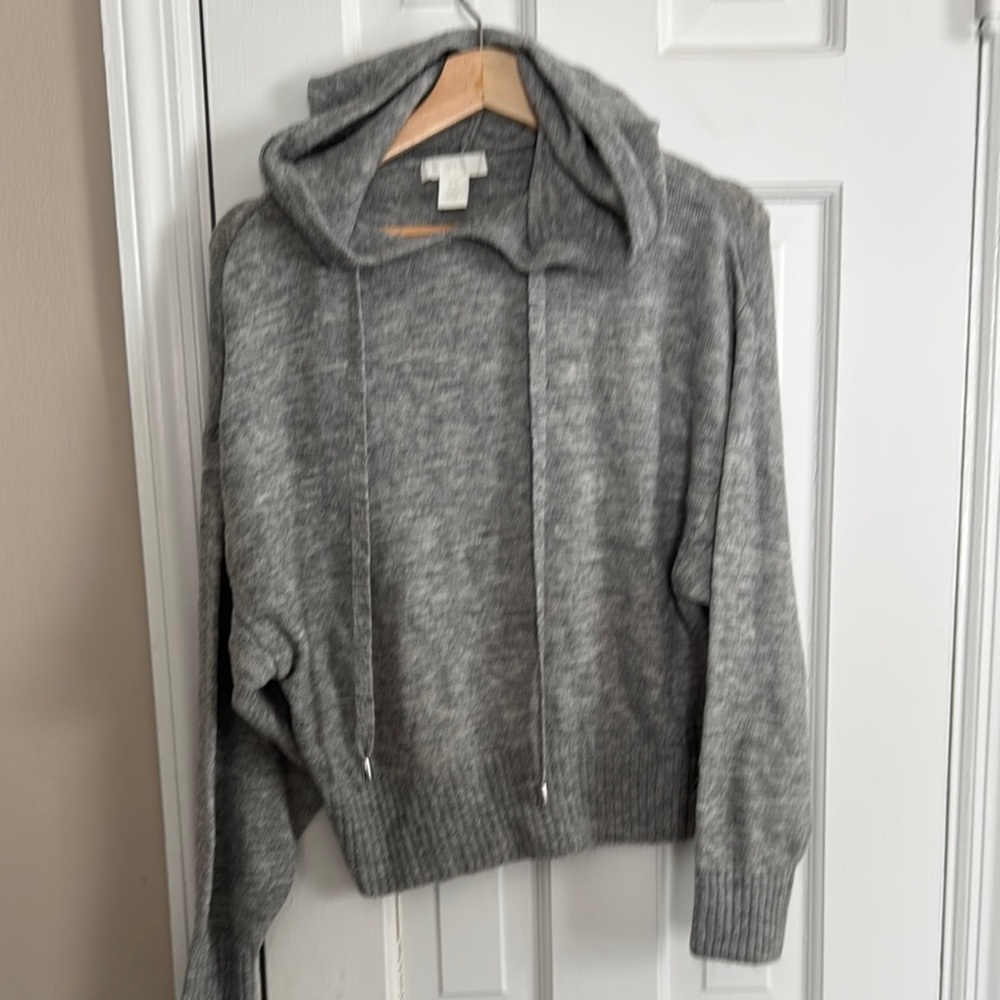 H&M Gray Hooded Sweater